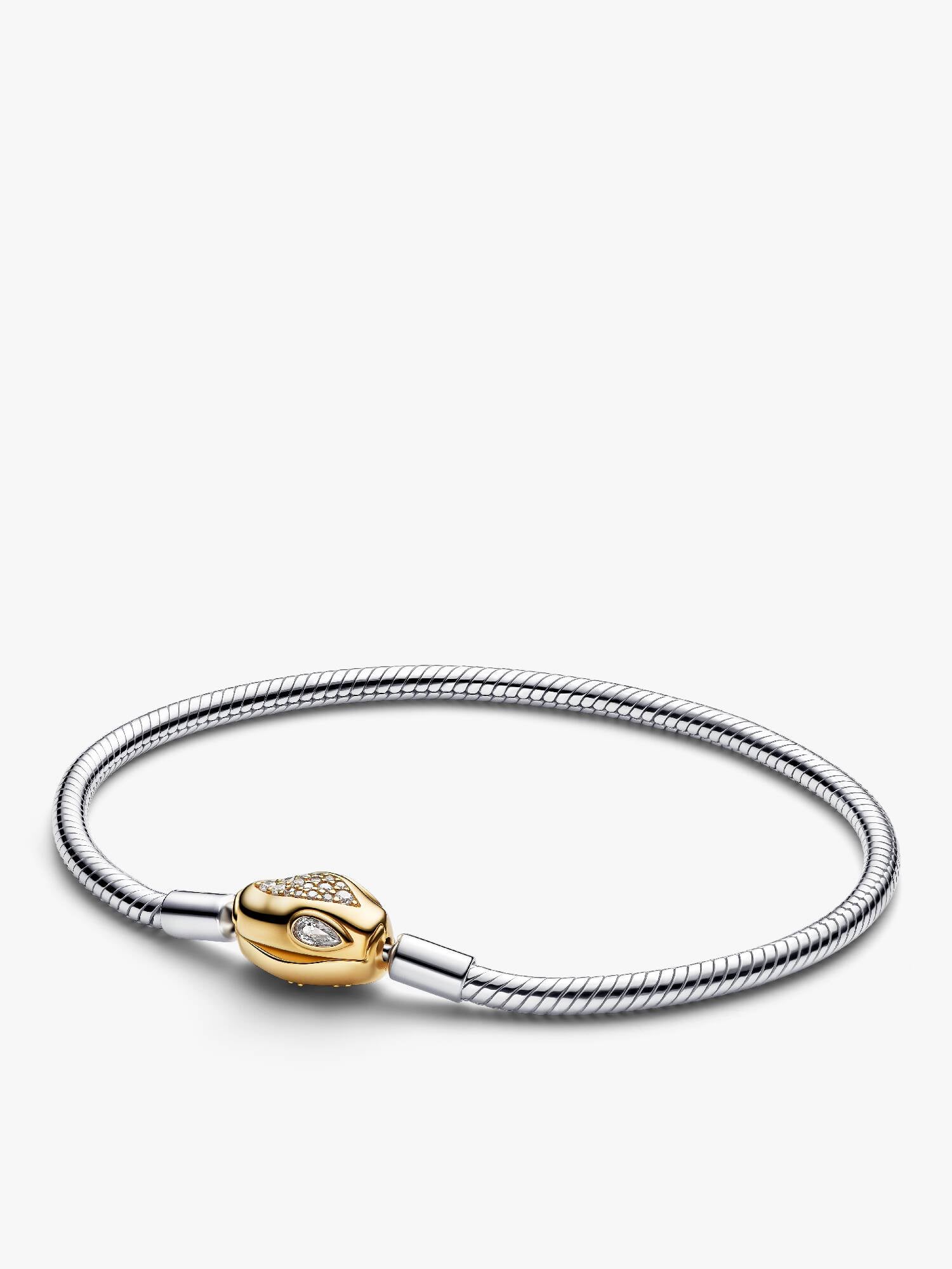 Schlangen-Gliederarmband mit Schlangenverschluss