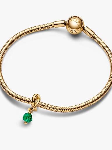 Mai Facettierter Ewigkeitskreis Charm-Anhänger