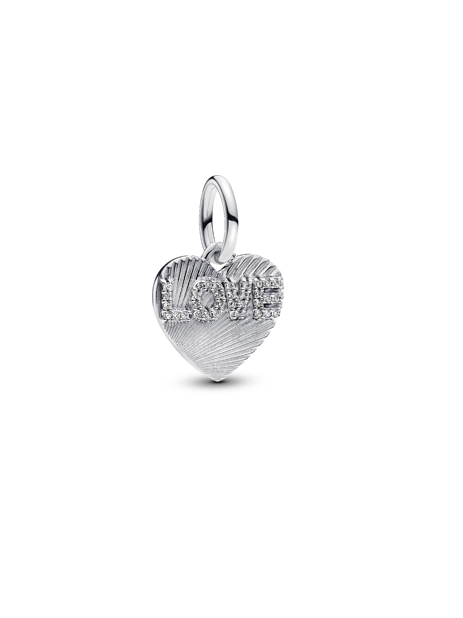 Gravierbarer Love-Herz Charm-Anhänger