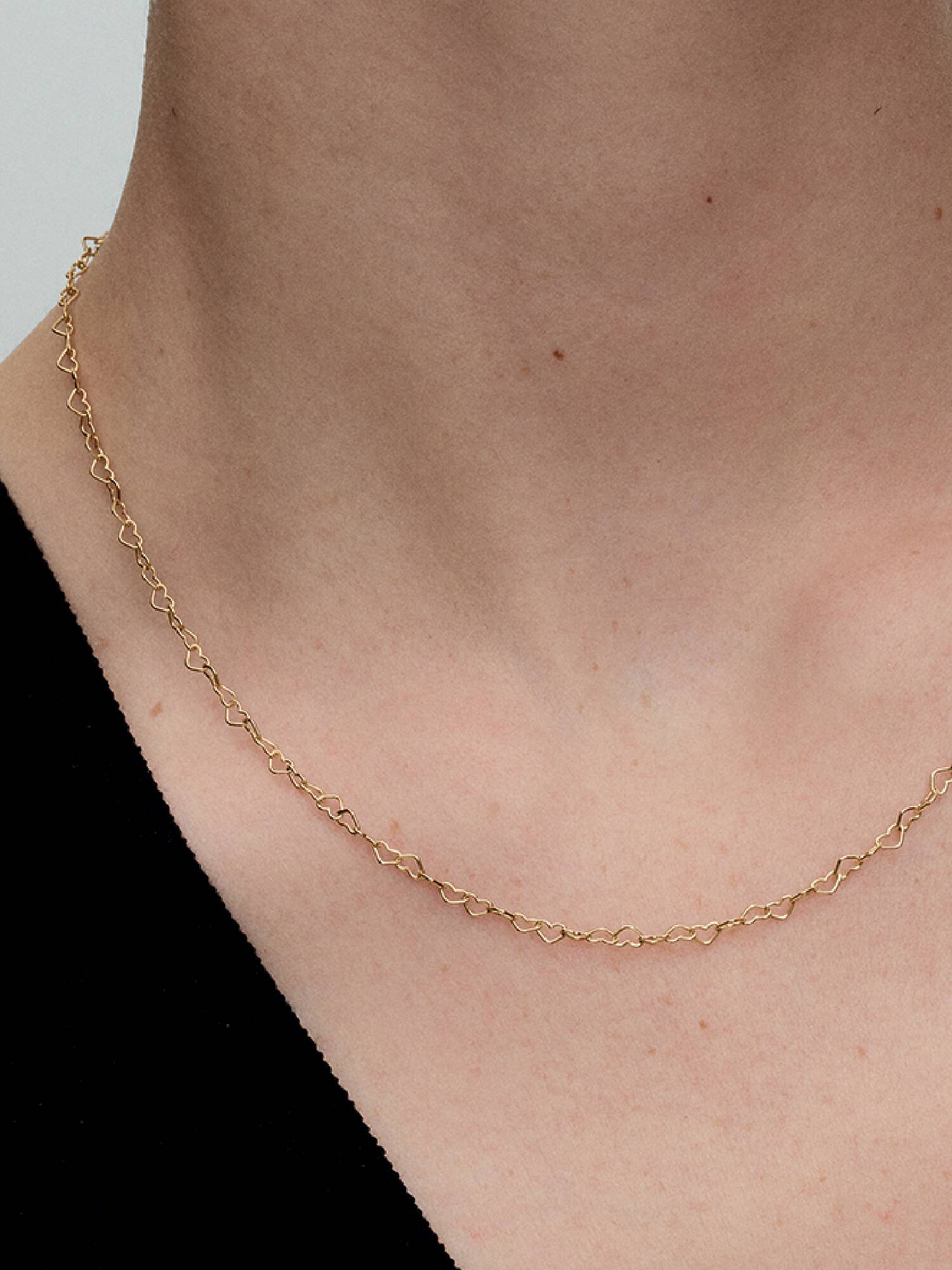 Verbundene Herzen Collier-Halskette