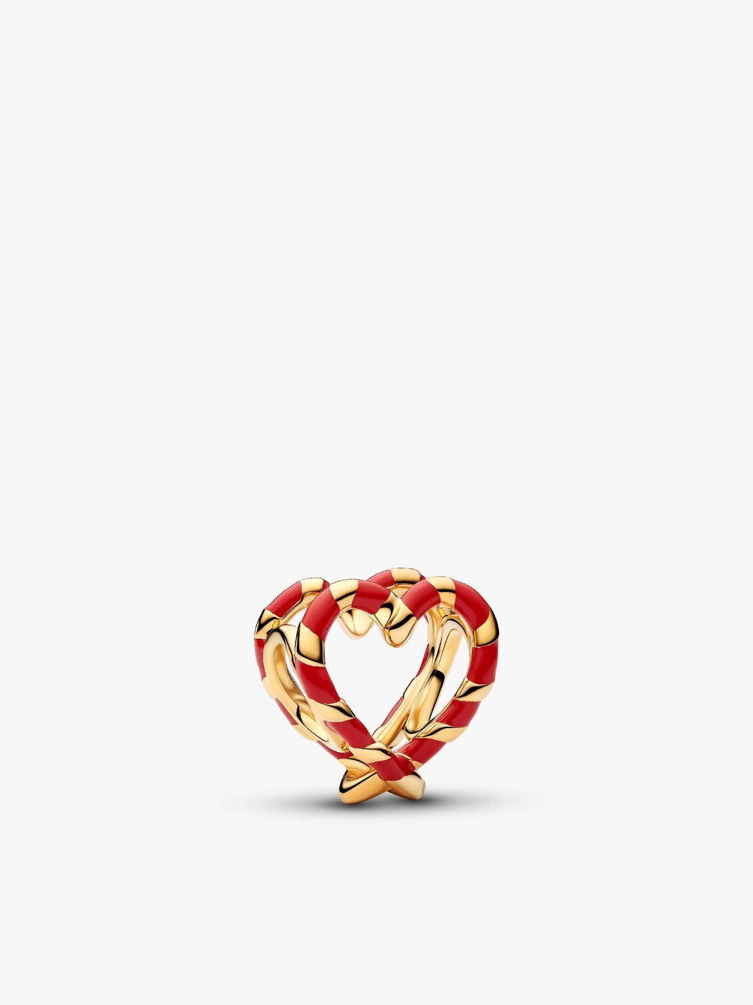 Zuckerstange Offen gearbeitetes Herz Charm