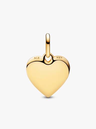 Gravierbares Herz Medaillon-Charm