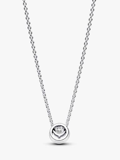 Funkelnder Runder Strahlenkranz Collier-Halskette