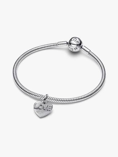 Gravierbarer Love-Herz Charm-Anhänger