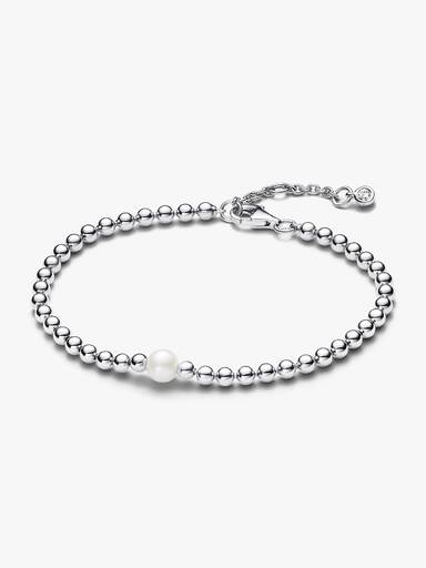 Behandelte Süßwasserzuchtperle & Kugeln Armband