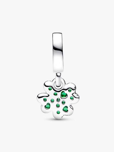 Vierblättriges Kleeblatt Charm-Anhänger