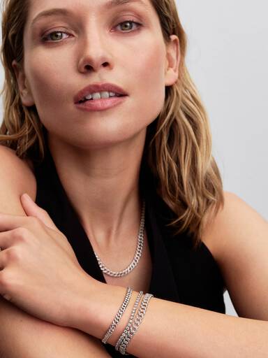 Herz Cuban-Kette Ring