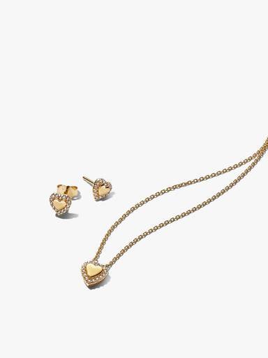 Initialen Ketten & Ohrring Schmuckset