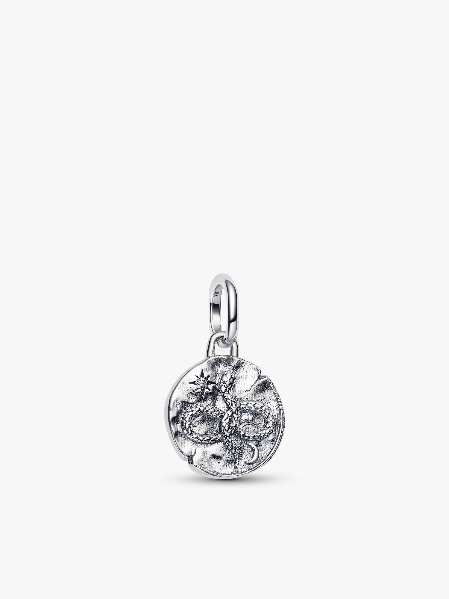 Schlange Unendlichkeitsmedaillon-Charm