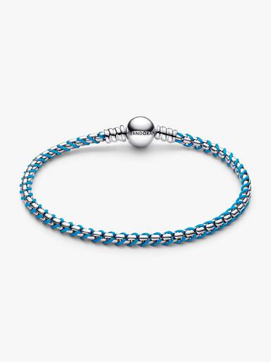 Blaue Kordel Gliederarmband