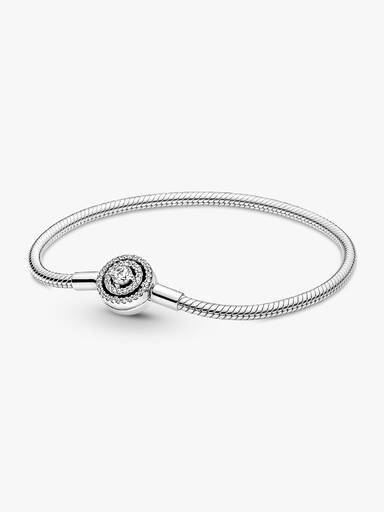 Pandora Moments Strahlenkranz Schlangen-Gliederarmband