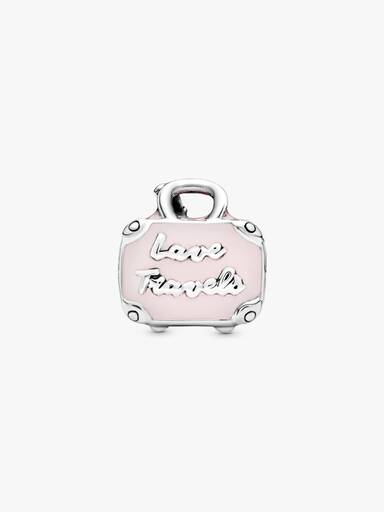 Rosafarbener Koffer Charm