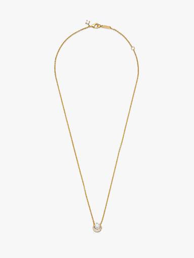 Funkelnder Runder Strahlenkranz Collier-Halskette