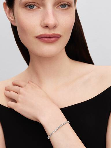 Funkelndes Dreieck Tennisarmband