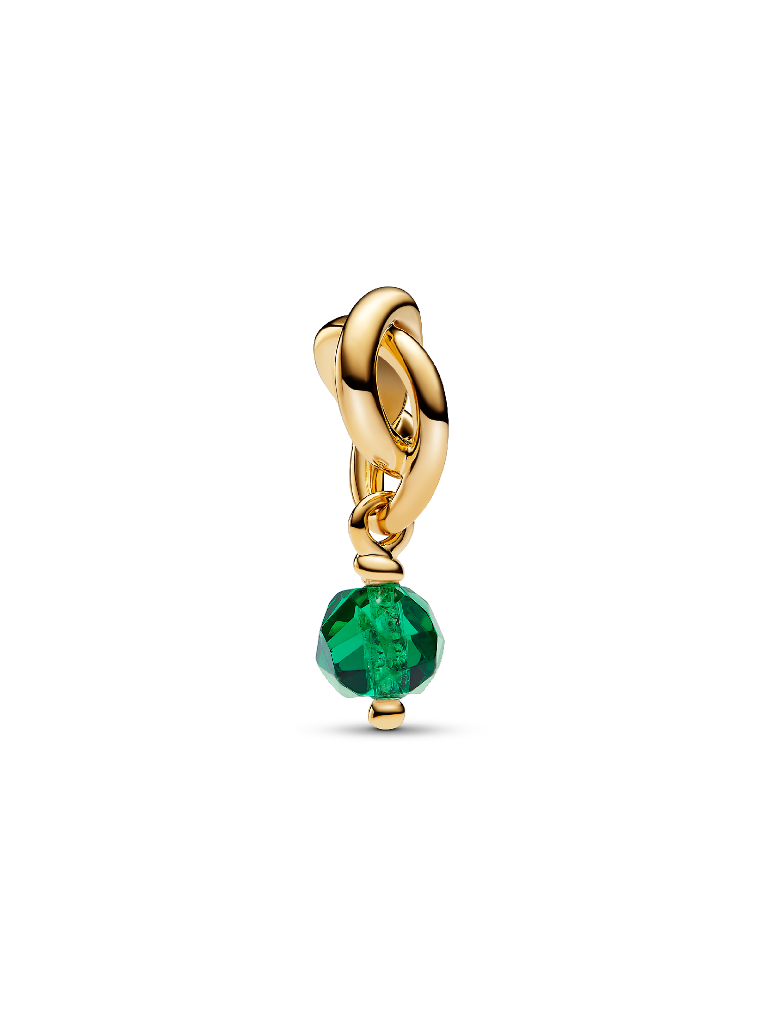 Mai Facettierter Ewigkeitskreis Charm-Anhänger