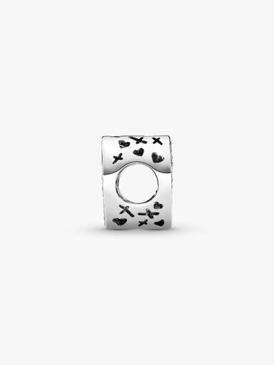 Funkelndes Freihand-Herz Charm