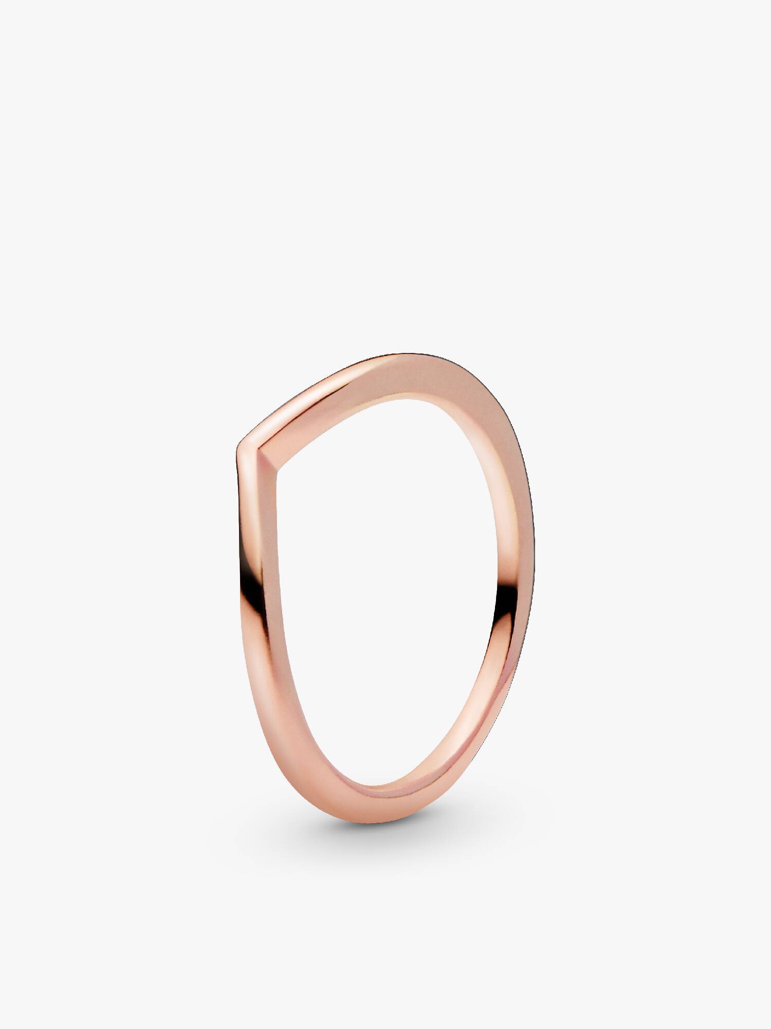 Polierter Wishbone-Ring