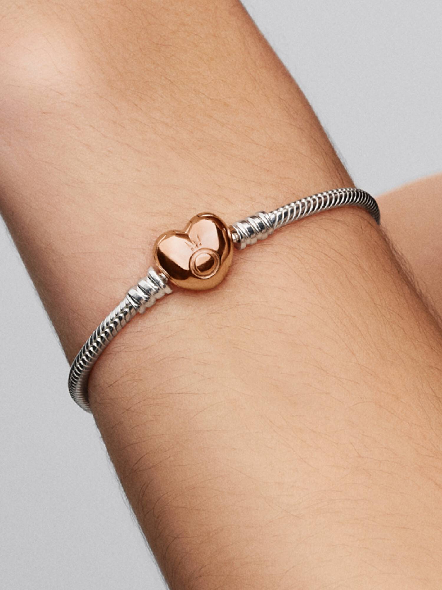 Moments Herz und Schlangen-Gliederarmband