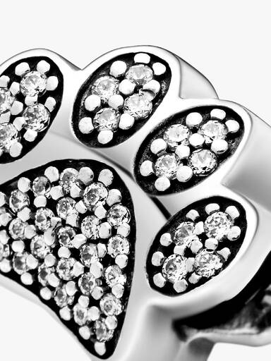 Funkelnder Pfotenabdruck Charm
