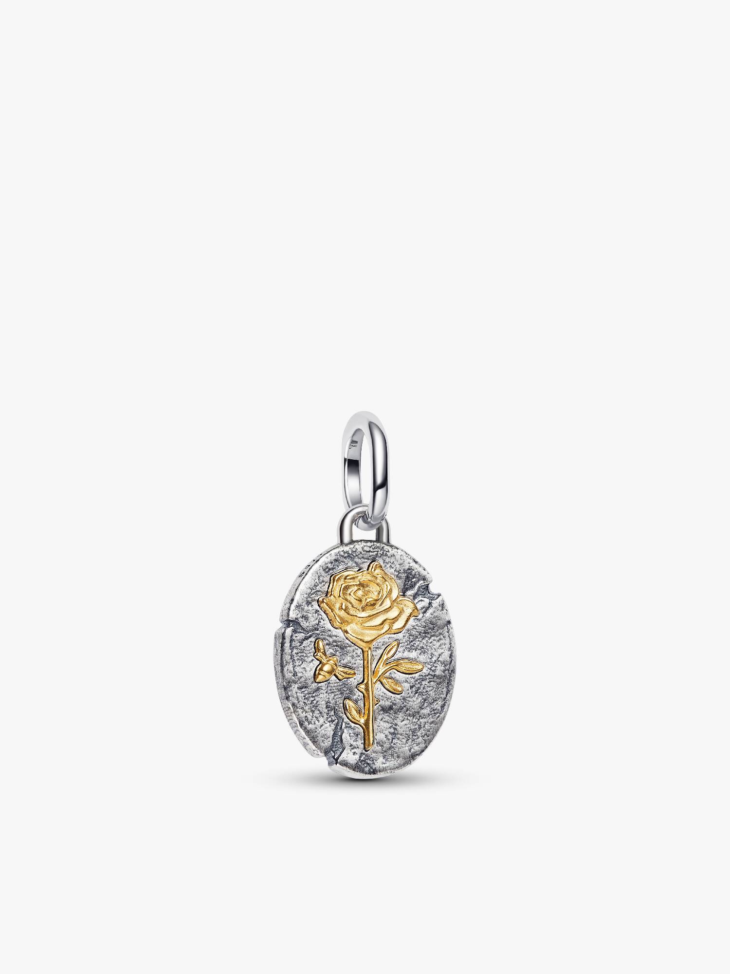 Rose Medaillon-Charm