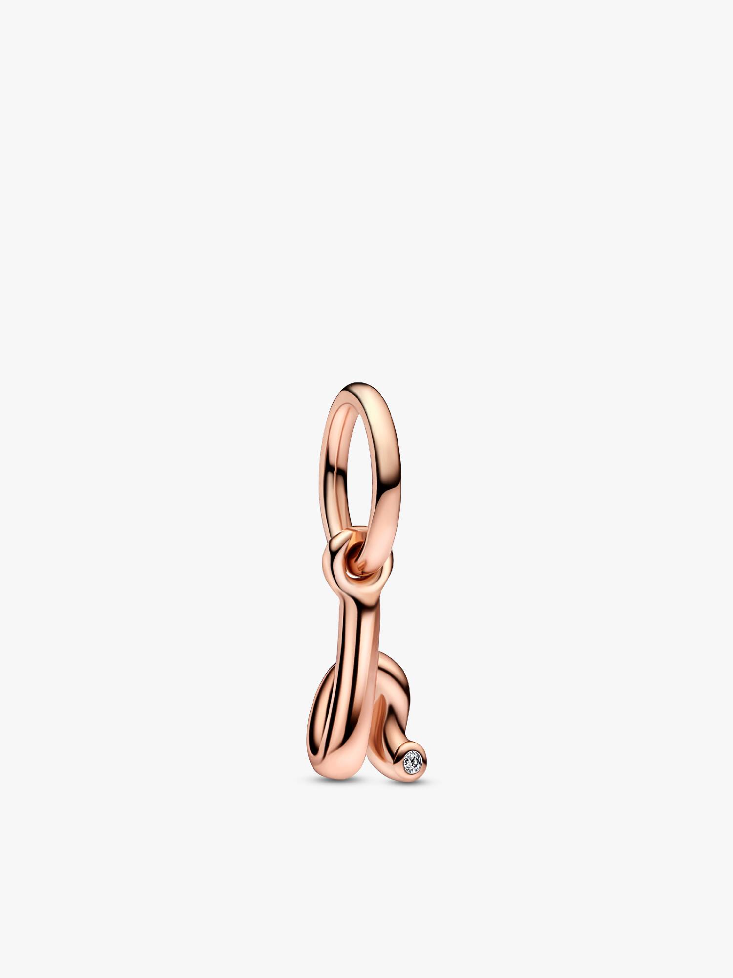 Buchstabe h Handschrift Charm-Anhänger
