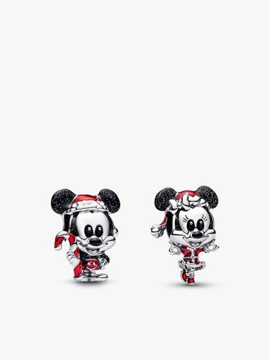 Disney Mickey and Minnie Weihnachten Charm Duo