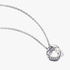 Organisch Geformter Pavé Kreis & Behandelte Süßwasserzuchtperlen Collier-Halskette Organisch Geformter Pavé Kreis & Behandelte Süßwasserzuchtperlen Collier-Halskette