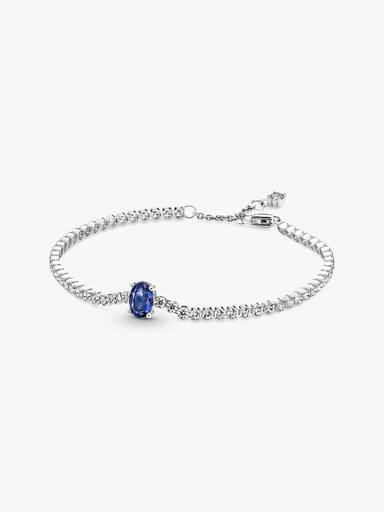 Funkelnder Pavé Tennisarmband