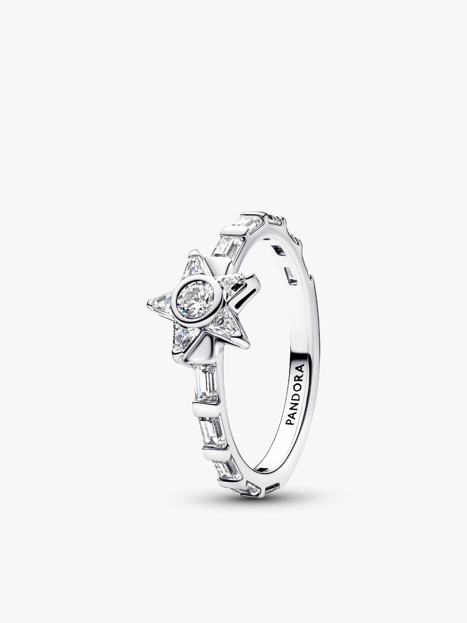 Funkelnder Sternen Baguette-Ring