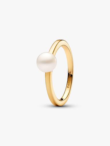 Behandelte Süßwasserzuchtperle Ring