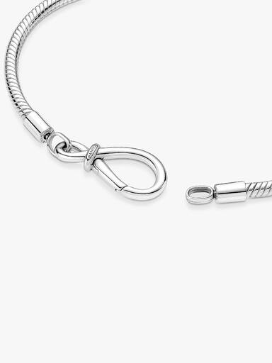 Pandora Moments Unendlichkeitsknoten Schlangen-Gliederarmband