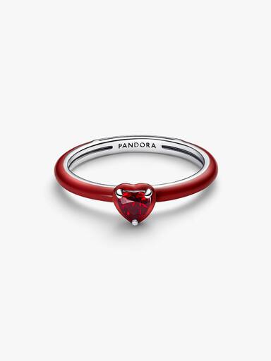 Rotes Chakra Herz Ring