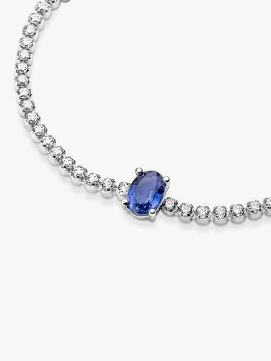 Funkelnder Pavé Tennisarmband
