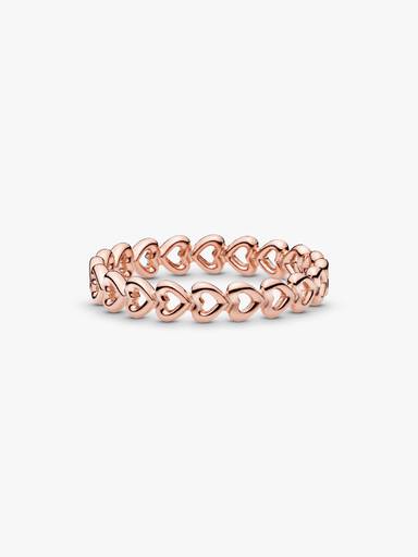 Gereihte Herzen Ring