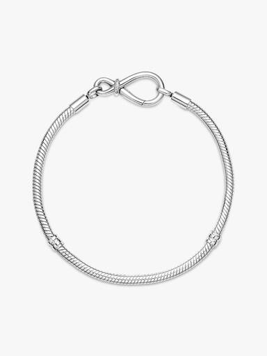 Pandora Moments Unendlichkeitsknoten Schlangen-Gliederarmband