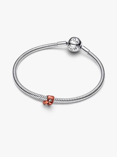 Orangefarbene Note Mini-Charm