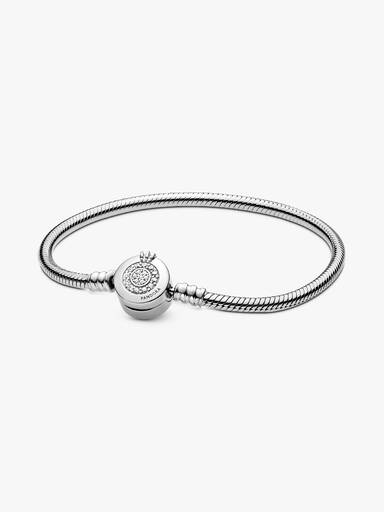 Funkelndes Crown O Schlangen-Gliederarmband